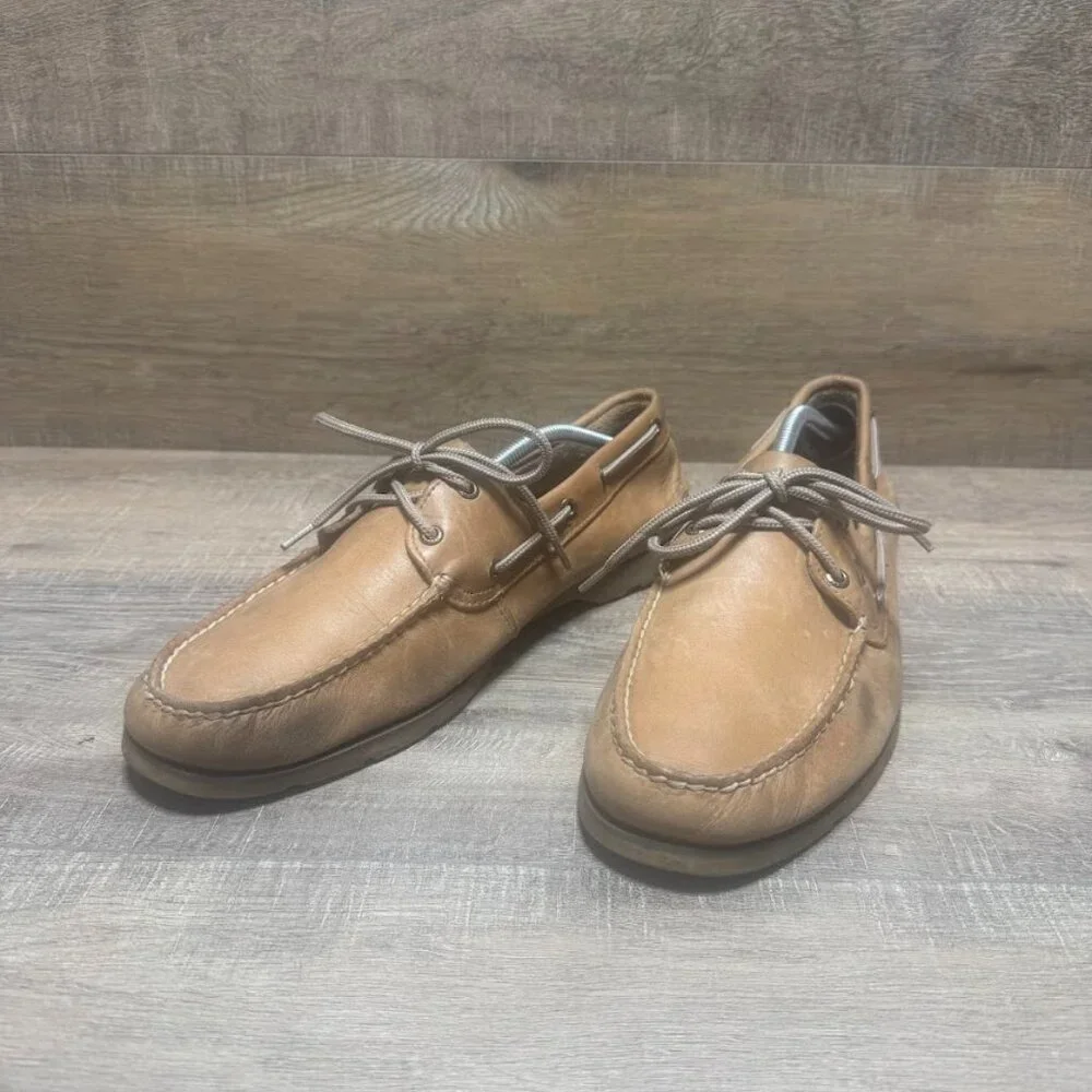 Sperry Original 2 Eye Brown Leather Boat Shoe Men's Size 13